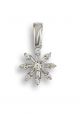 Diamond snowflake cluster pendant. - 02023836 | Heming Diamond Jewellers | London