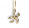 Diamond Starfish Pendant - 02022256 | Heming Diamond Jewellers | London