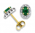 Emerald and Diamond Earrings - 02021724 | Heming Diamond Jewellers | London