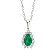 Emerald Pendant - 00020331 | Heming Diamond Jewellers | London