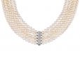 Five Row Pearl Necklace - 00022637 | Heming Diamond Jewellers | London