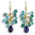 Multi Gem Drop Earrings - 00024944 | Heming Diamond Jewellers | London
