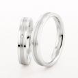 Pair of Platinum 4mm Wedding Rings by Christian Bauer - 00019213 | Heming Diamond Jewellers | London