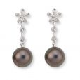 Pearl and Diamond Earrings - 00022081 | Heming Diamond Jewellers | London