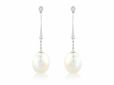 Pearl and Diamond Earrings - 00025075 | Heming Diamond Jewellers | London