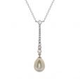 Pearl and Diamond Pendant - 02022301 | Heming Diamond Jewellers | London