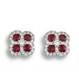 Ruby & Diamond Earrings - 00024432 | Heming Diamond Jewellers | London