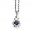 Sapphire and Diamond Pendant - 00024213 | Heming Diamond Jewellers | London