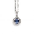 Sapphire & Diamond Pendant - 02021124 | Heming Diamond Jewellers | London