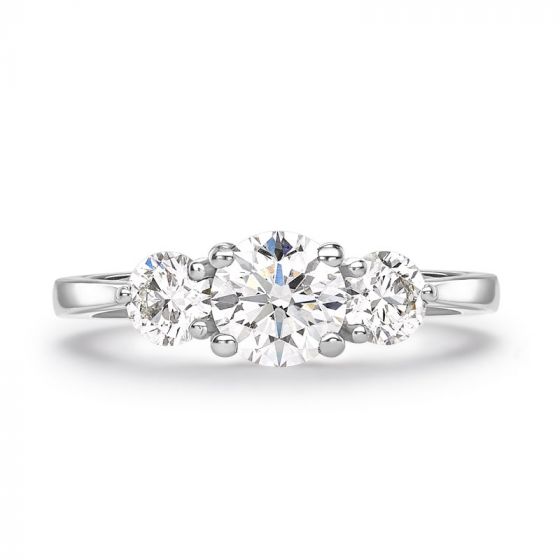 MARLOWE - TRILOGY COLLECTION - MARLOWE - THREE STONE DIAMOND RING | Heming Diamond Jewellers | London