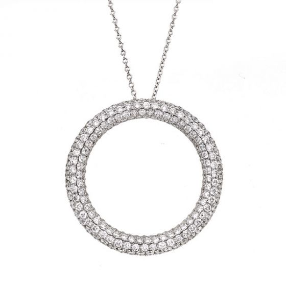 Diamond 'Circle of Life' Pendant - 00022704 | Heming Diamond Jewellers | London