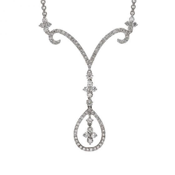 Diamond Pendant Necklace - 02020954 | Heming Diamond Jewellers | London