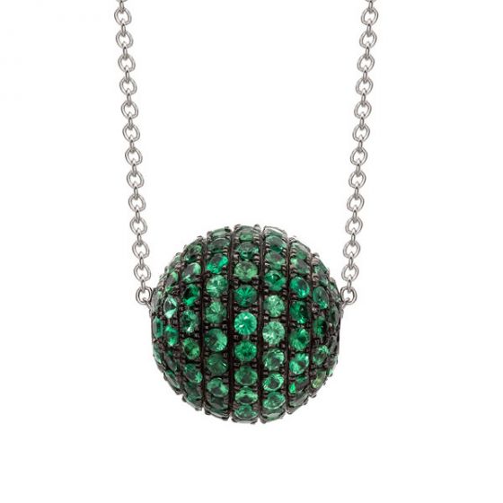 Green Garnet Pendant - 00020897 | Heming Diamond Jewellers | London