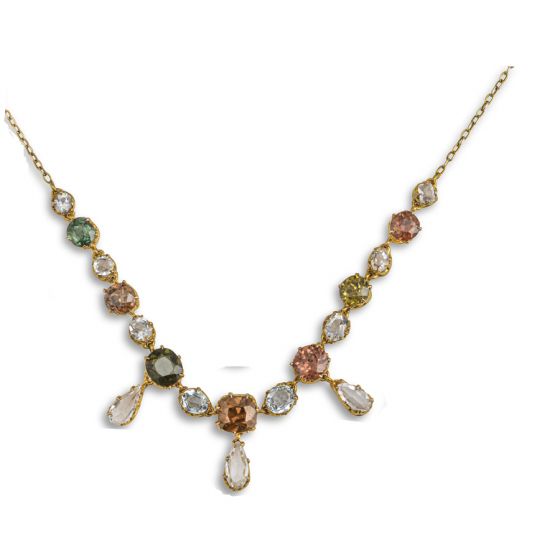Multigem Necklace - 02023871 | Heming Diamond Jewellers | London
