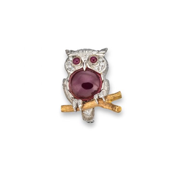 Owl Brooch - 02021890 | Heming Diamond Jewellers | London