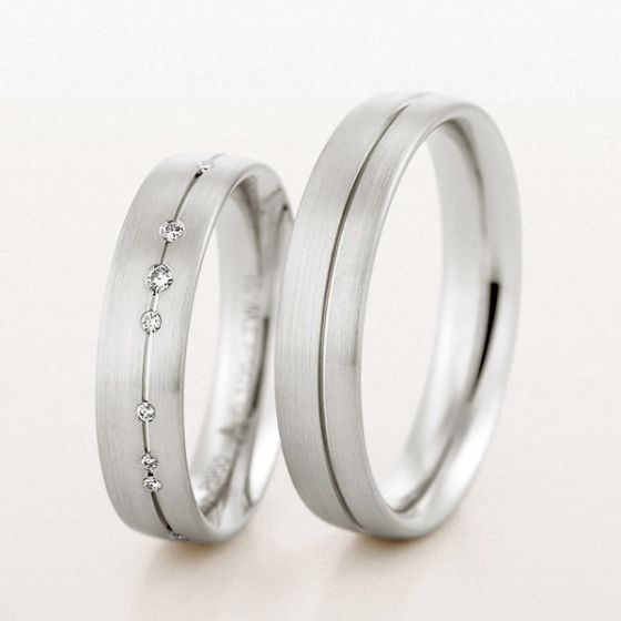 Pair of 18ct 5mm Wedding Rings by Christian Bauer - 00019161 | Heming Diamond Jewellers | London