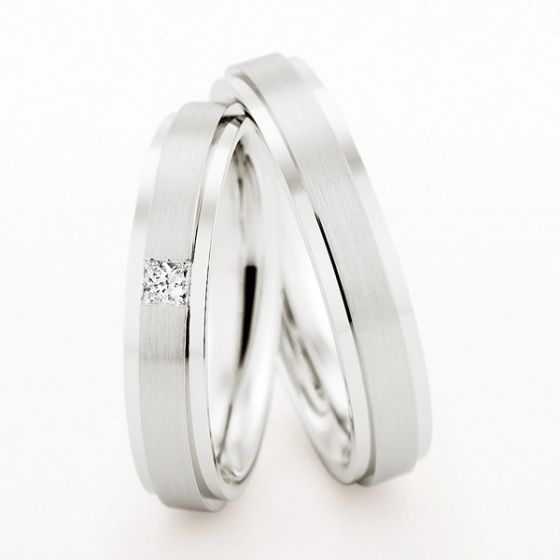 Pair of Platinum 4.5mm Wedding Rings by Christian Bauer - 00019215 | Heming Diamond Jewellers | London