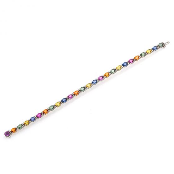 Sapphire and Diamond Bracelet - 00019754 | Heming Diamond Jewellers | London
