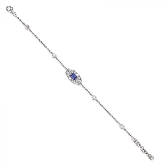 Sapphire and Diamond Bracelet - 00022279 | Heming Diamond Jewellers | London