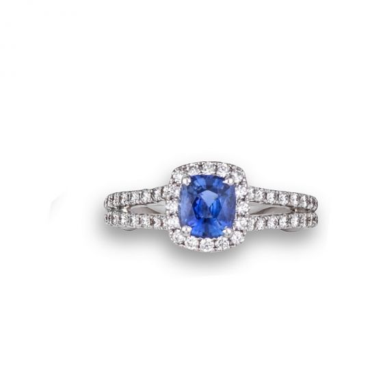 Sapphire & Diamond Ring - 02023638 | Heming Diamond Jewellers | London