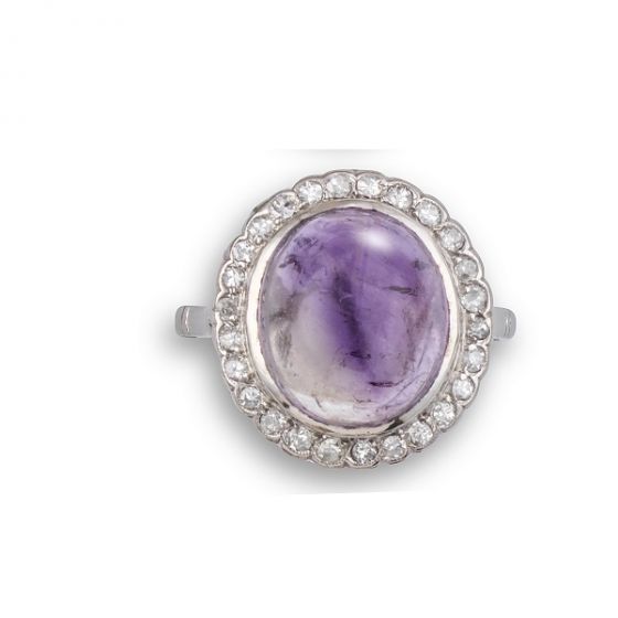 Vintage Amethyst Ring - 02024203 | Heming Diamond Jewellers | London
