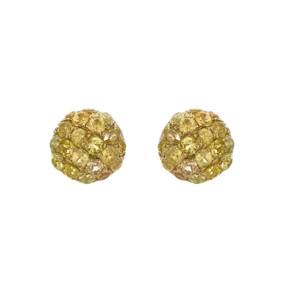 Yellow Sapphire Earrings - 00020906 | Heming Diamond Jewellers | London