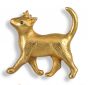 Gold Cat Brooch - 02022625 | Heming Diamond Jewellers | London
