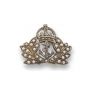 Vintage Royal Navy Officers Cap Badge Brooch