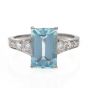 Aquamarine & Diamond Ring - 00019769 | Heming Diamond Jewellers | London