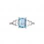 Aquamarine & Diamond Ring - 02021742 | Heming Diamond Jewellers | London