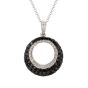 Black and White Diamond Pendant - 00020893 | Heming Diamond Jewellers | London