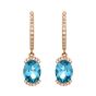 Blue Topaz and Diamond Earrings - 00020902 | Heming Diamond Jewellers | London