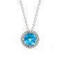 Blue Topaz Pendant - 00020882 | Heming Diamond Jewellers | London