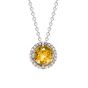 Citrine and Diamond Pendant - 00020884 | Heming Diamond Jewellers | London