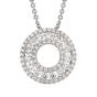 Diamond Circle Pendant - 00019760 | Heming Diamond Jewellers | London