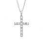 Diamond Cross Pendant - 00019143 | Heming Diamond Jewellers | London