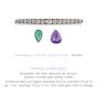 Diamond, Emerald and Amethyst Necklace - 00022301 | Heming Diamond Jewellers | London