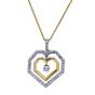 Diamond Heart Pendant - 00000195 | Heming Diamond Jewellers | London