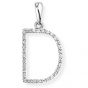 Diamond  Initial 'D' Pendant - 00018885 | Heming Diamond Jewellers | London