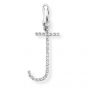 Diamond Initial 'J' Charm / Pendant (9ct) - 00019103 | Heming Diamond Jewellers | London
