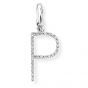 Diamond Initial 'P' Charm / Pendant (9ct) - 00019109 | Heming Diamond Jewellers | London