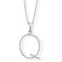 Diamond Initial 'Q' Pendant - 00018898 | Heming Diamond Jewellers | London
