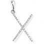 Diamond Initial 'X' Pendant - 00018905 | Heming Diamond Jewellers | London