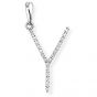 Diamond Initial 'Y' Pendant - 00018906 | Heming Diamond Jewellers | London