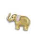 Gold & Diamond Elephant Brooch - 02024143 | Heming Diamond Jewellers | London