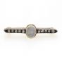Moonstone and Diamond Bar Brooch - 02020656 | Heming Diamond Jewellers | London