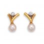 Pearl and Diamond Drop Earrings - 01017049 | Heming Diamond Jewellers | London