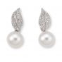 Pearl and Diamond Earrings - 02021171 | Heming Diamond Jewellers | London