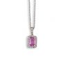 Pink Sapphire & Diamond Pendant - 00024933 | Heming Diamond Jewellers | London