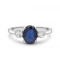 Sapphire and Diamond Three Stone Ring - 00024209 | Heming Diamond Jewellers | London